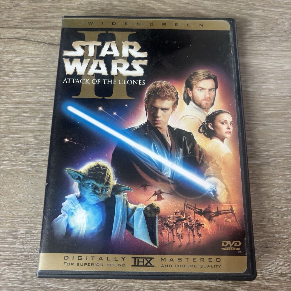 Star Wars Episode II Attack of the Clones DVD 2002 2-Disc Widescreen THX Lucas